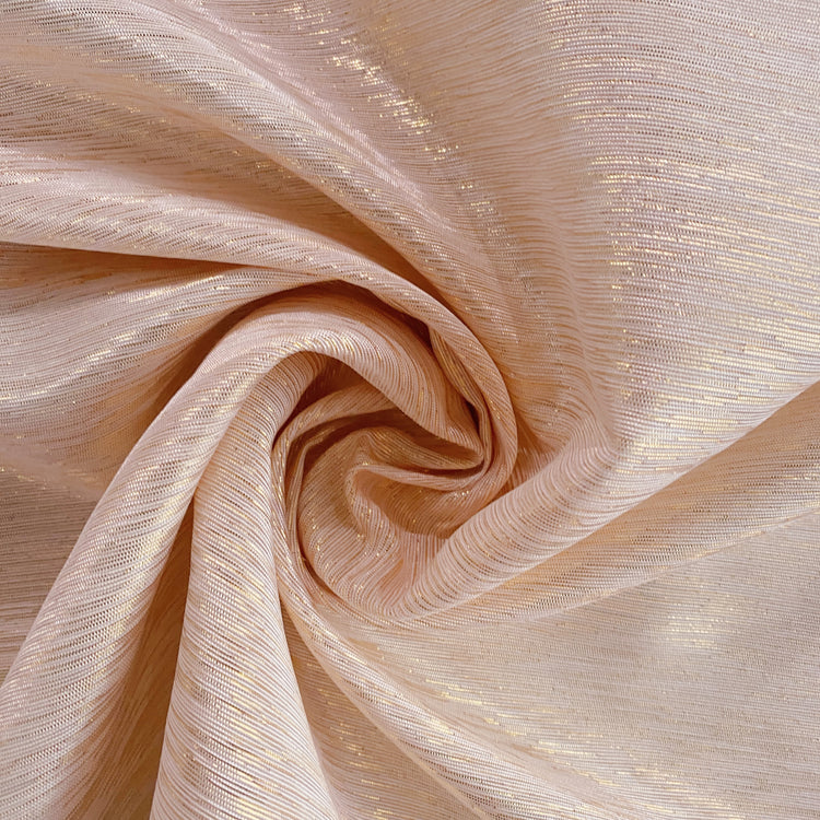 Metallic Dupion - Seashell Pink