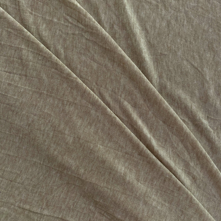 Lyocell Wool Blend Stretch Jersey - Beige