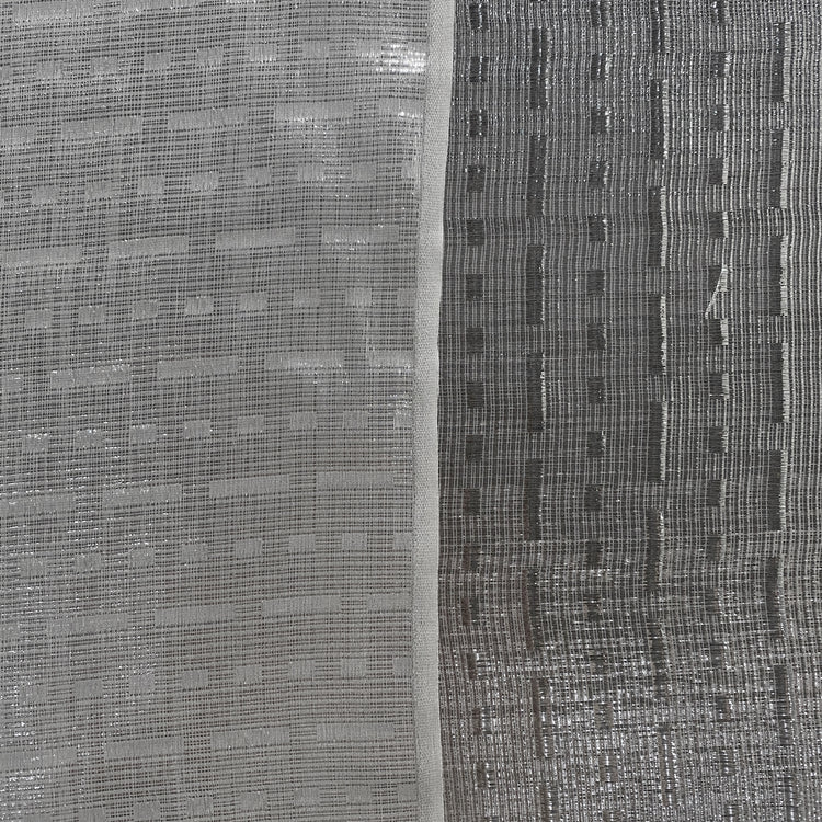 Silk Lurex Dobby- Silver