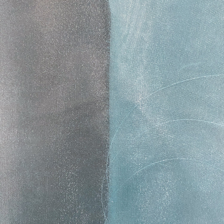 Metallic Organza - Sky Blue