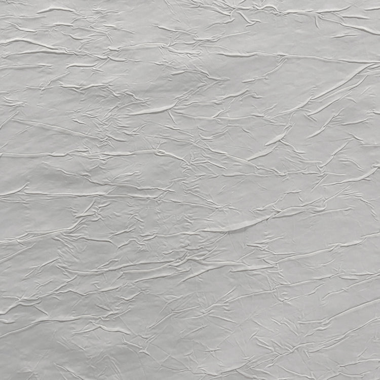 Crinkle Crease Bonded Sateen - White
