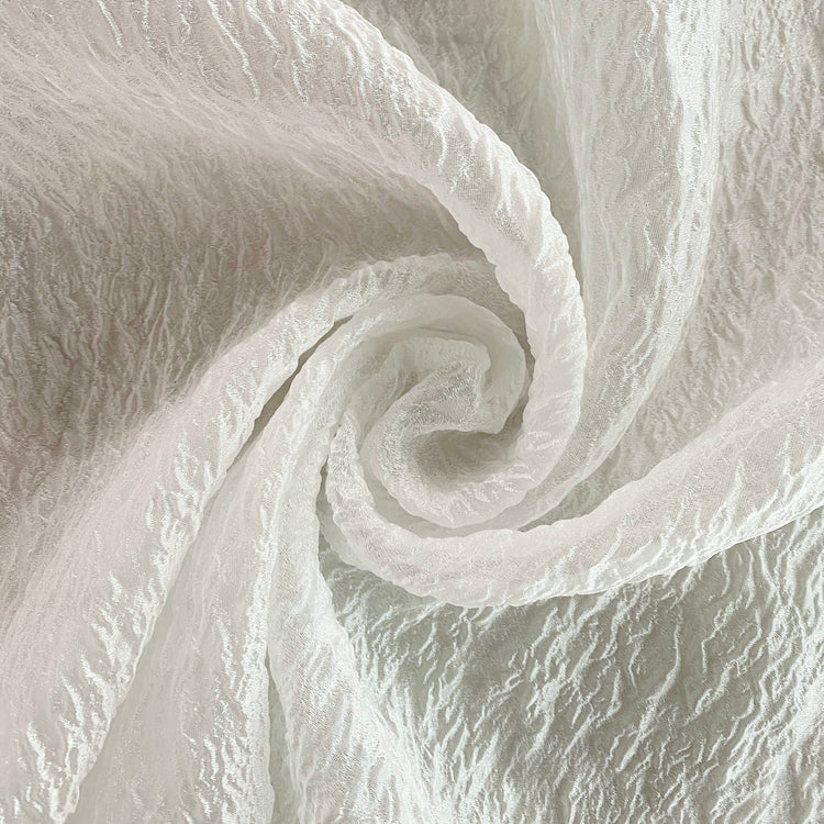 Cloqué Organza - White