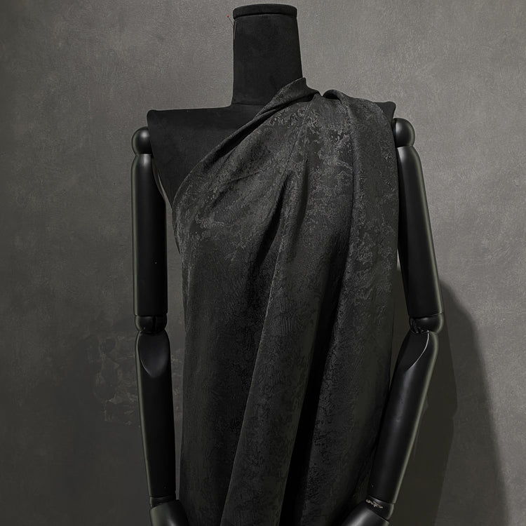 Pixelated Abstract Jacquard - Black