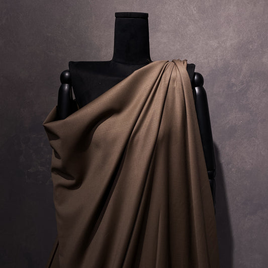 Australian Merino Worsted Wool Gabardine - Chocolate