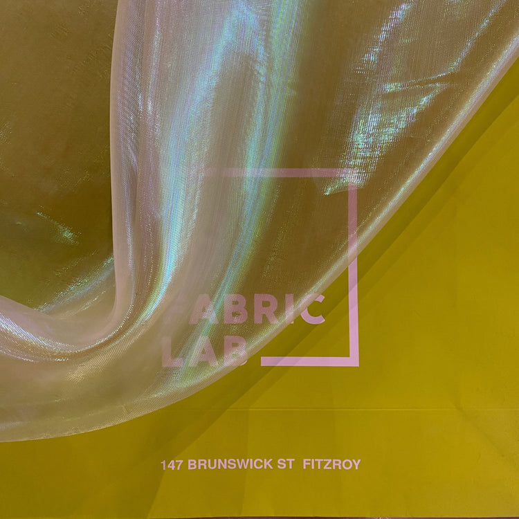 Holographic Organza - Pale Green/Holographic