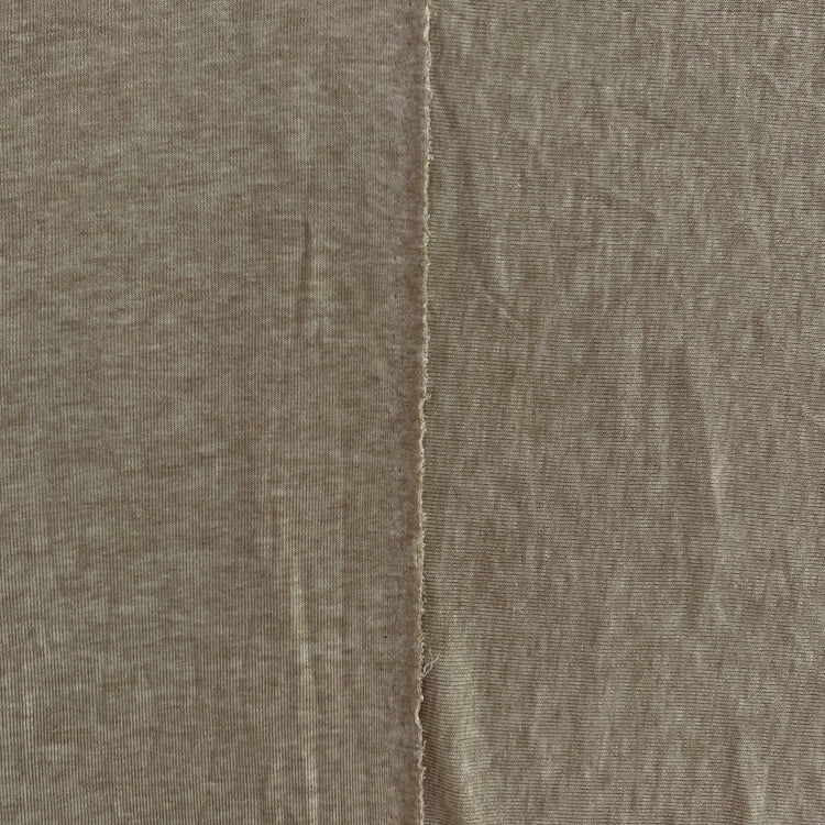Lyocell Wool Blend Stretch Jersey - Beige