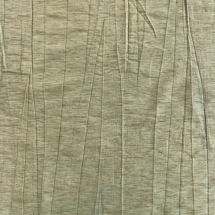 (Deadstock) Crushed Cotton Blend Japanese Shirting - Olive Drab