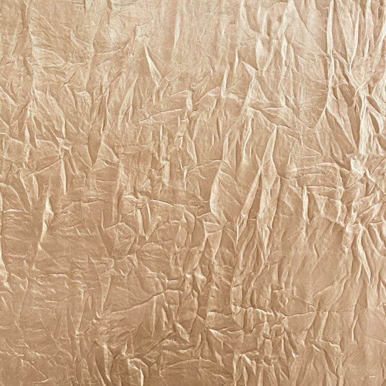 Creased Stretch Satin - Moccasin