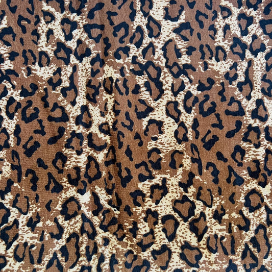 Leopard Print Velour - Sienna/Black