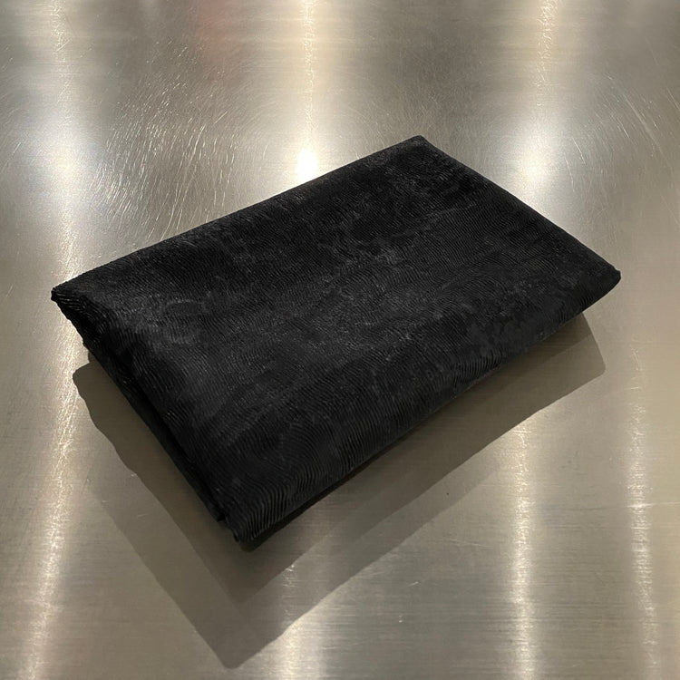 Remnant - Bonded Plisse - Shibori Dyed - Black