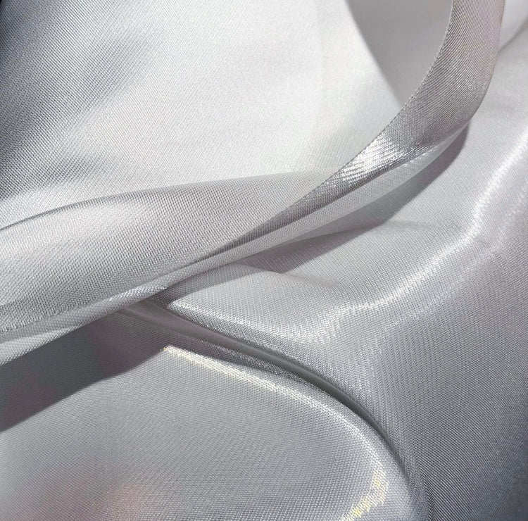 Crystal Nylon Satin - White