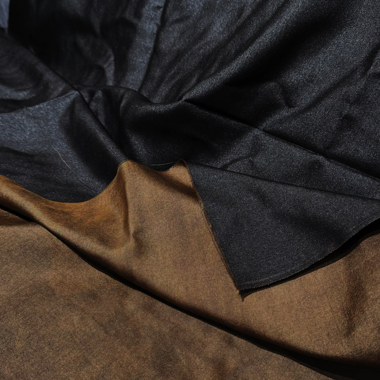 Natural Dyed Tussah Silk - Copper/Dark Saddle Brown