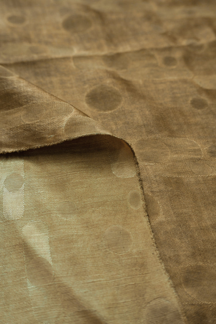 Art Deco Shapes Silk/Linen/Cotton - Dark Goldenrod