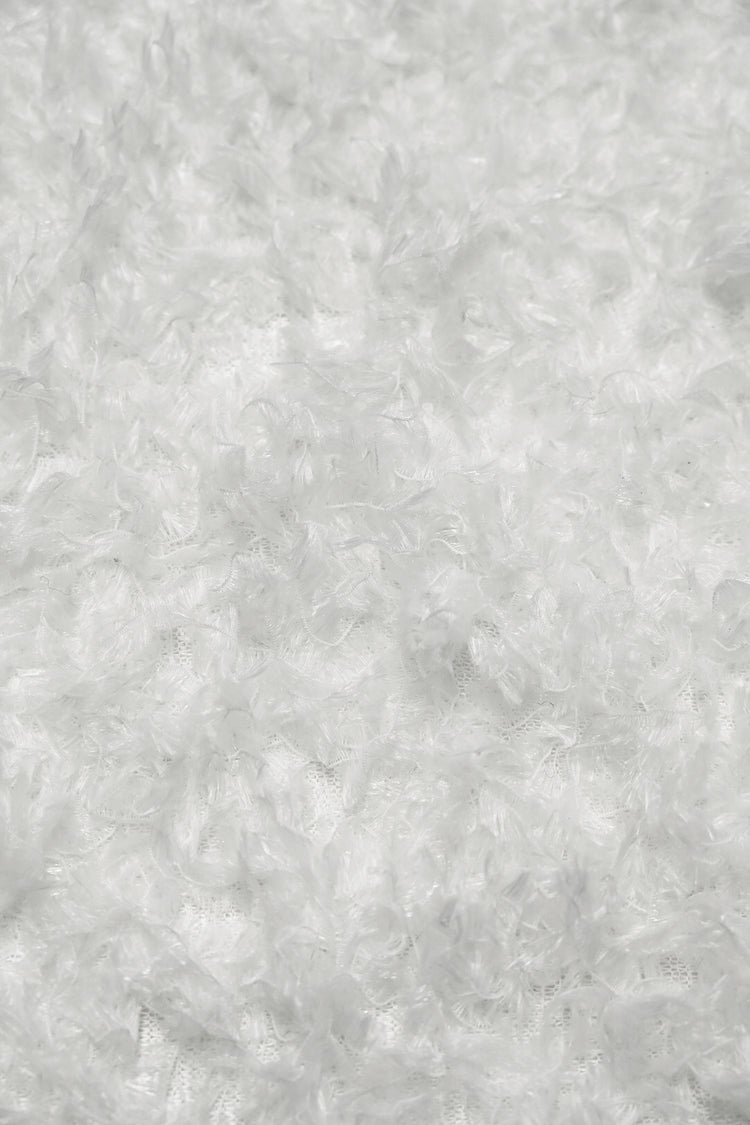 Faux Fur - Cut-Pile Warp Knit - White