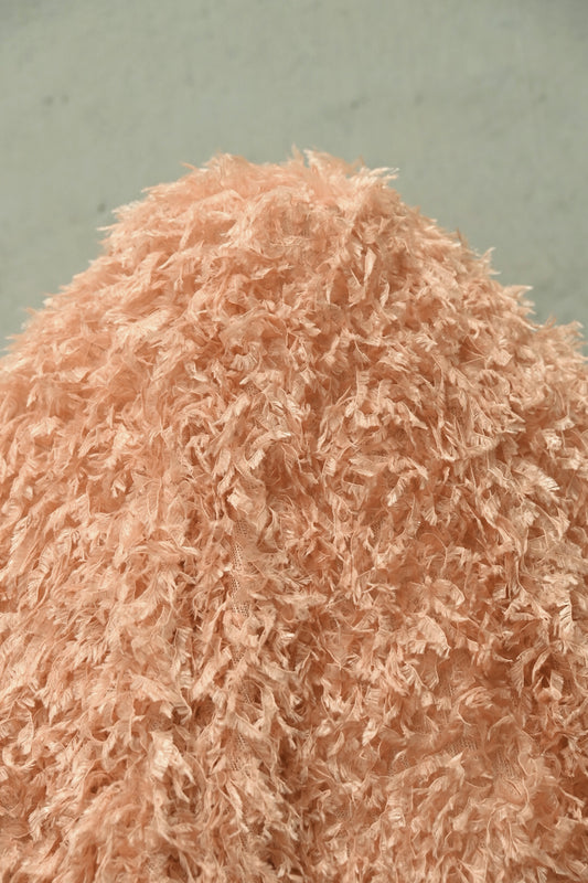 Faux Fur - Cut-Pile Warp Knit - Light Coral