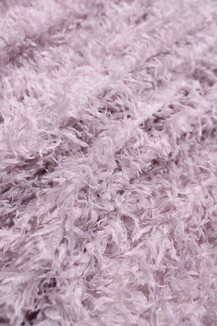 Faux Fur - Cut-Pile Warp Knit - Pale Lavender