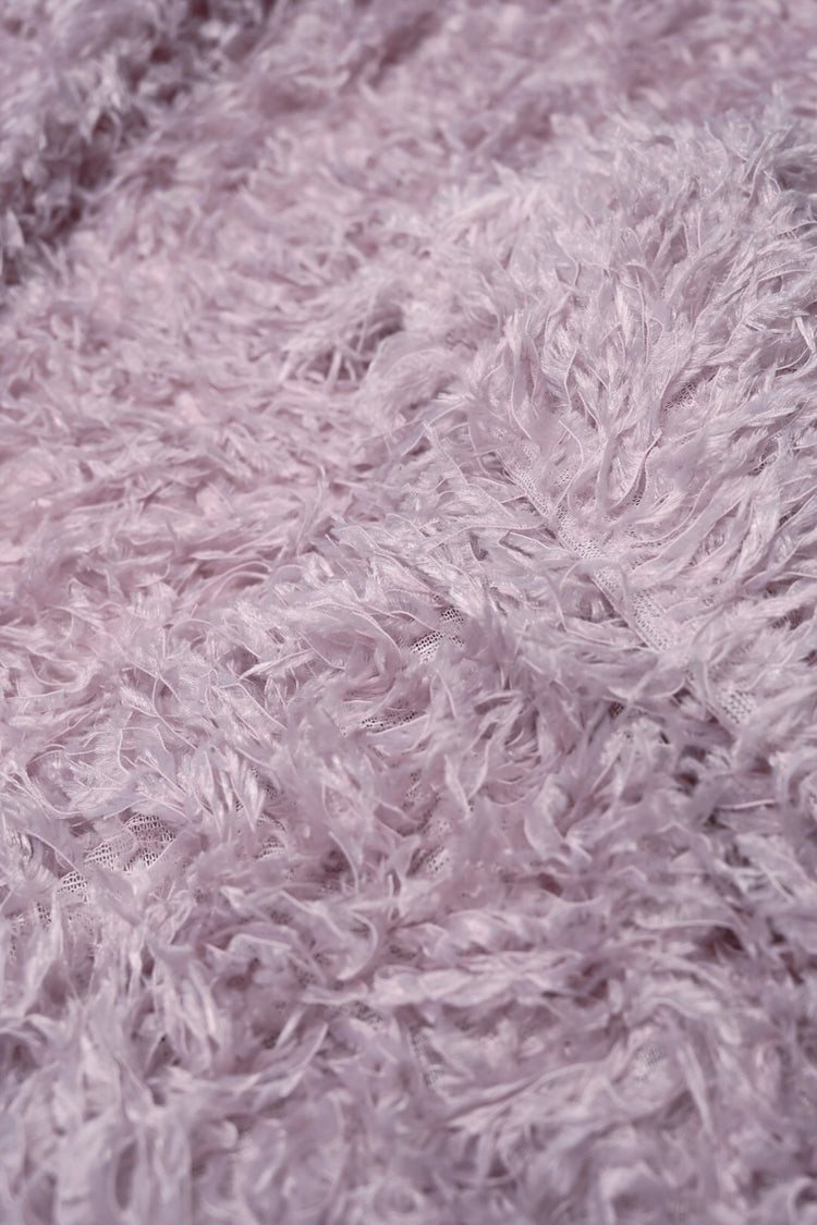 Faux Fur - Cut-Pile Warp Knit - Pale Lavender