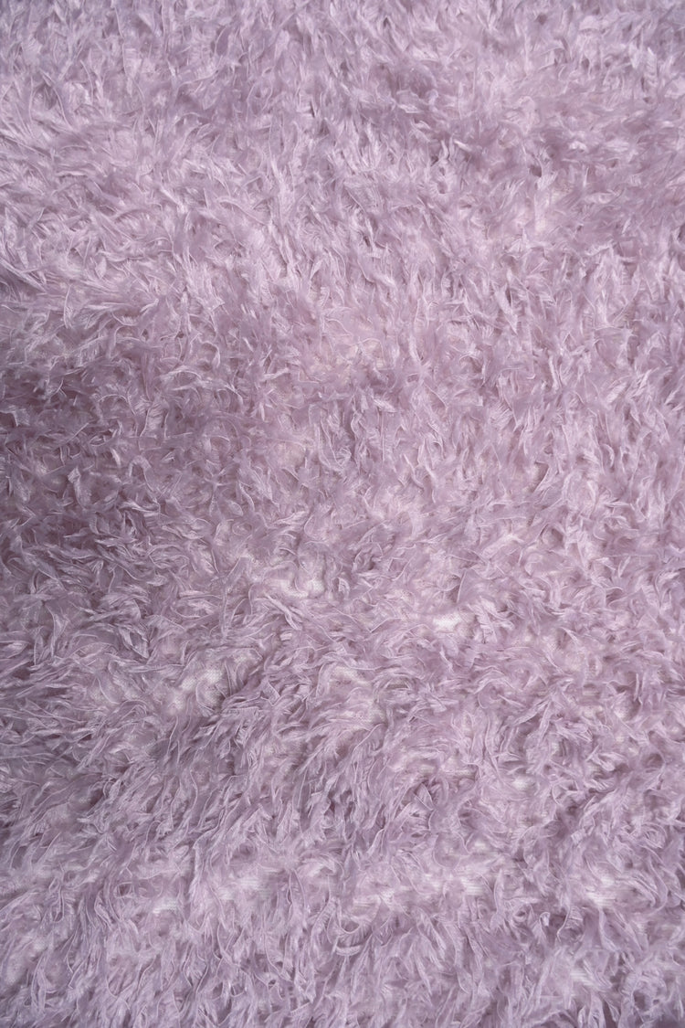 Faux Fur - Cut-Pile Warp Knit - Pale Lavender