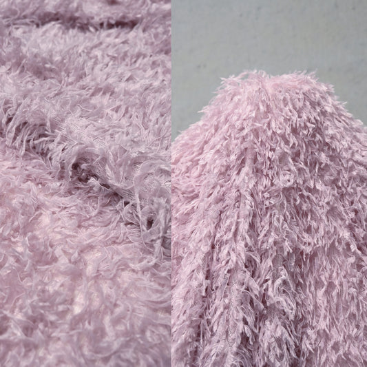 Faux Fur - Cut-Pile Warp Knit - Pale Lavender