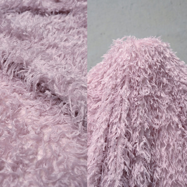 Faux Fur - Cut-Pile Warp Knit - Pale Lavender