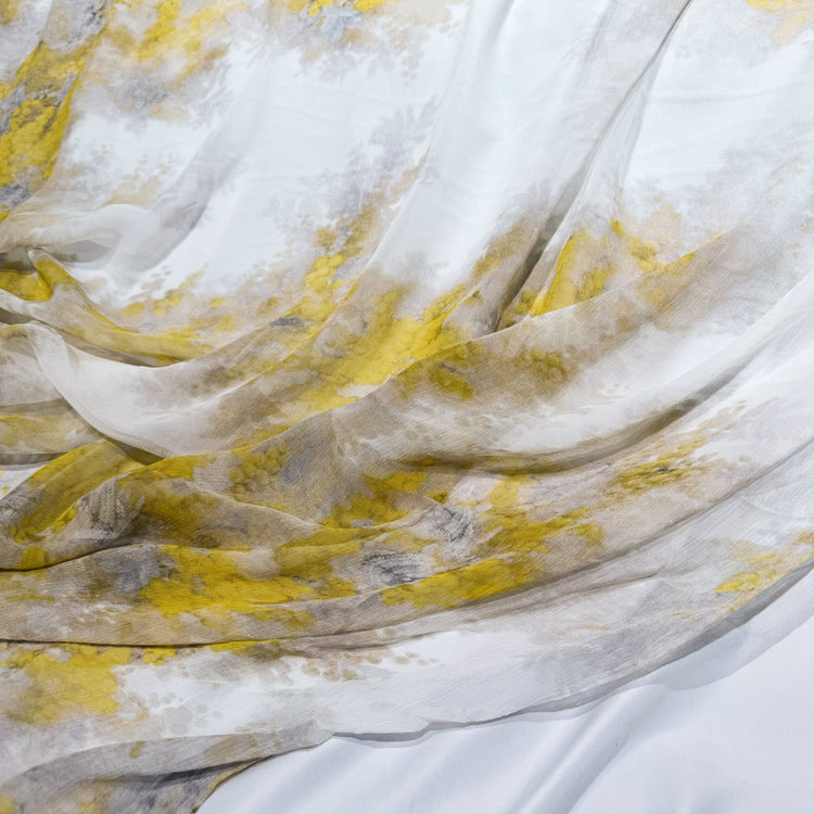 Wattle Silk Crepon - Gold/Smoke