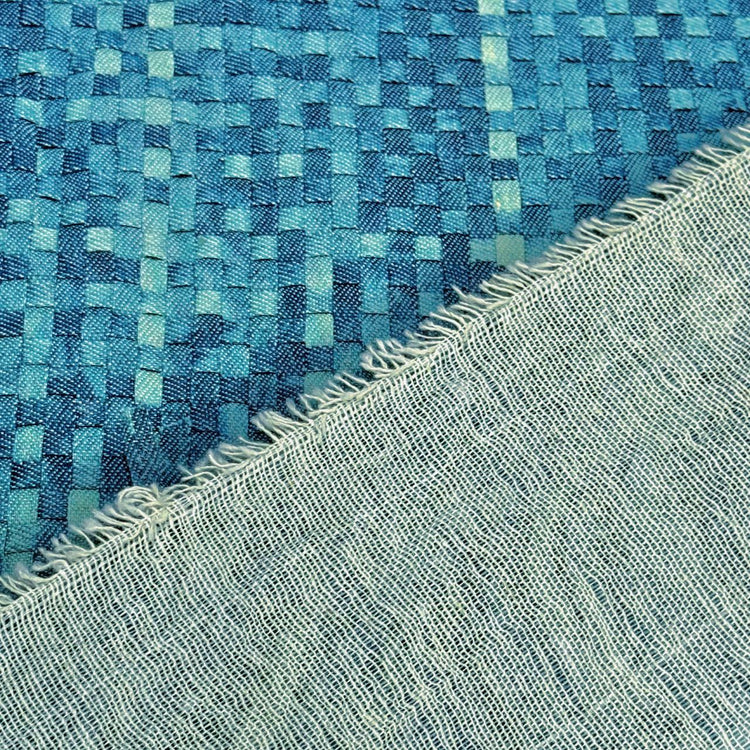 Woven Denim - Blue Tonal