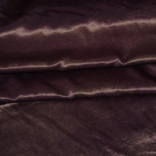 Crushed/Stone Washed Satin - Maroon