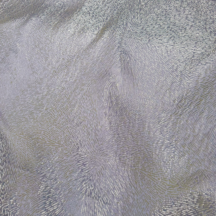 Frosted Glass Damask - Silver/White Smoke