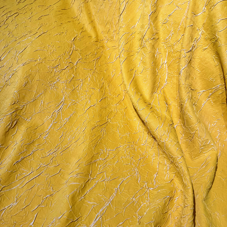 Bonded Creased Sateen - Gold