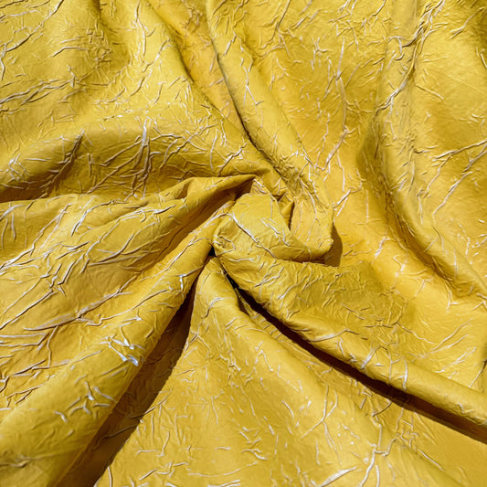 Bonded Creased Sateen - Gold