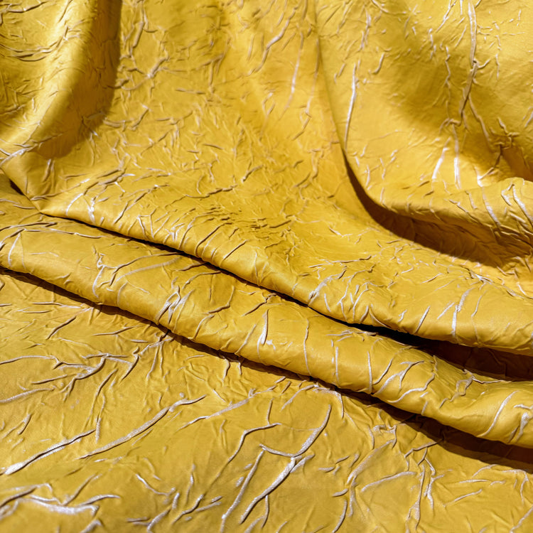 Bonded Creased Sateen - Gold