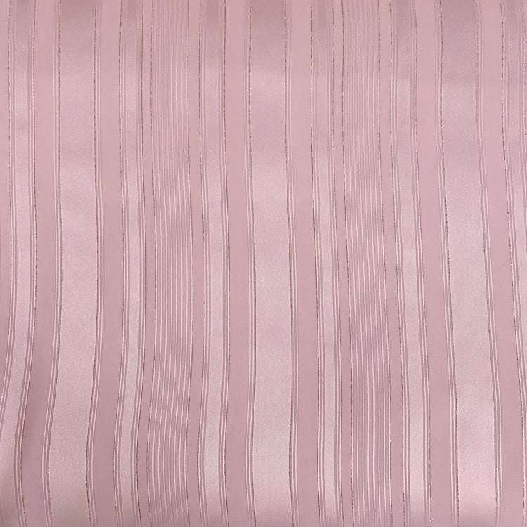 Sheer Stripe Lurex Chiffon - Pink