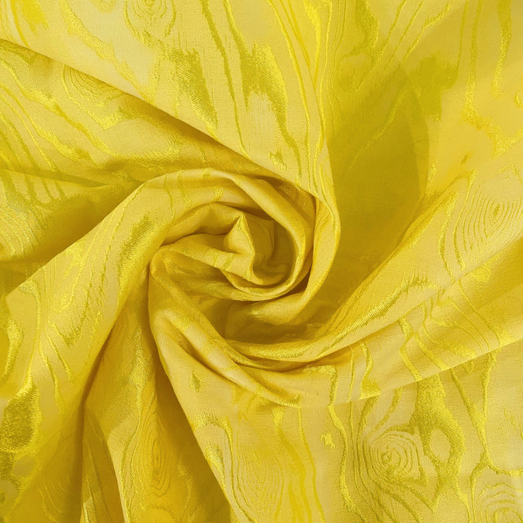 Contour Tree Wave Damask - Lime Yellow