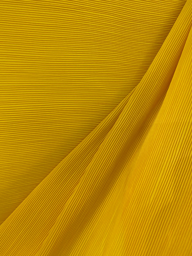 Accordion-Pleated Taffeta - Yellow