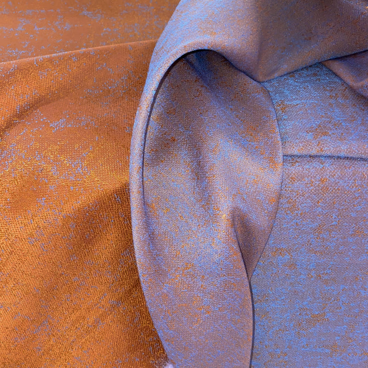 Patina Jacquard - Burnt Orange/Cornflower Blue