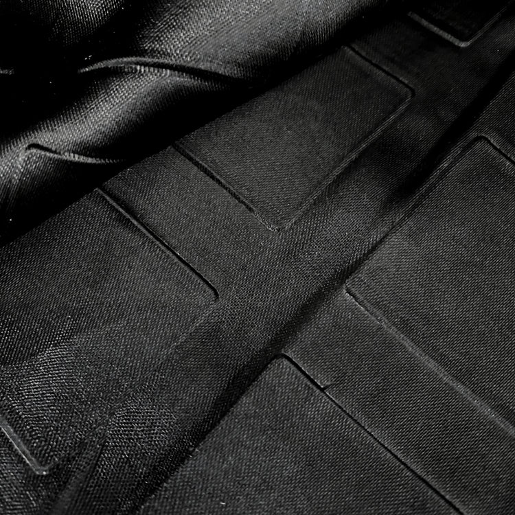 Geometric Embossed Satin - Black