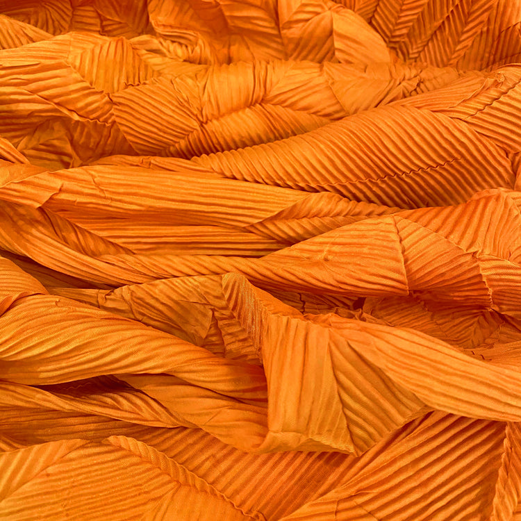 Creased Pleated Tangram - Orange