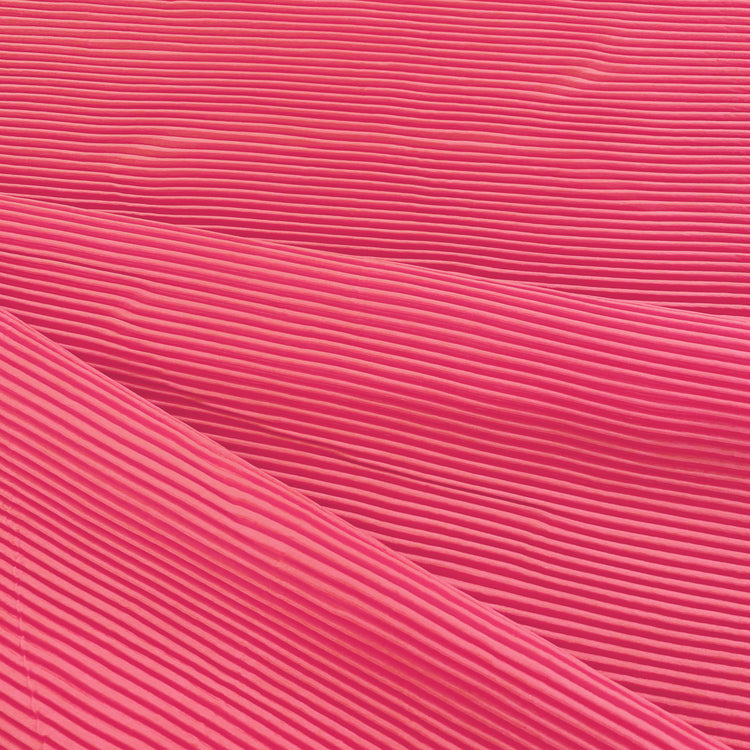 Accordion-Pleated Taffeta - Hot Pink