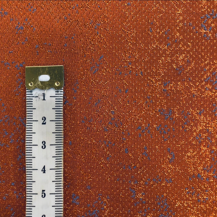 Patina Jacquard - Burnt Orange/Cornflower Blue