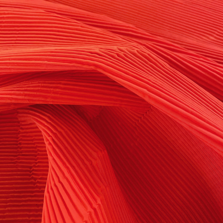 Accordion-Pleated Taffeta - Orange