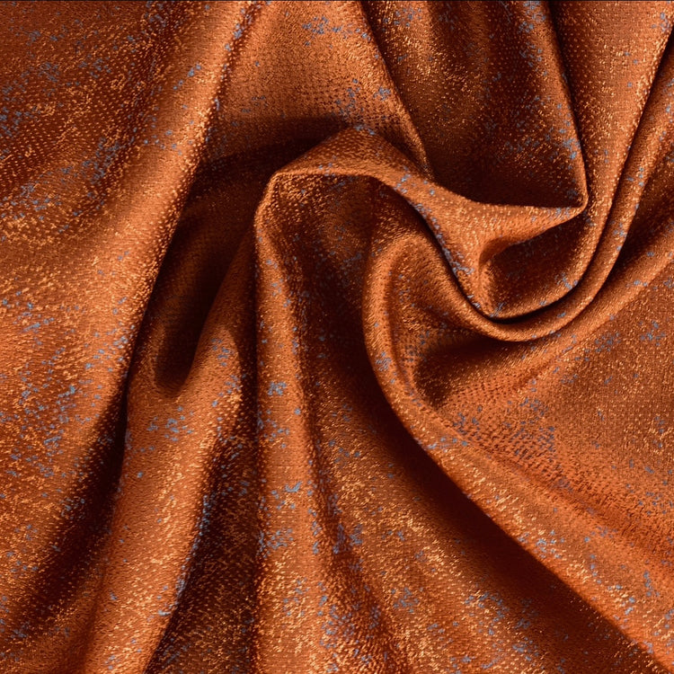 Patina Jacquard - Burnt Orange/Cornflower Blue