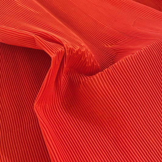 Accordion-Pleated Taffeta - Orange