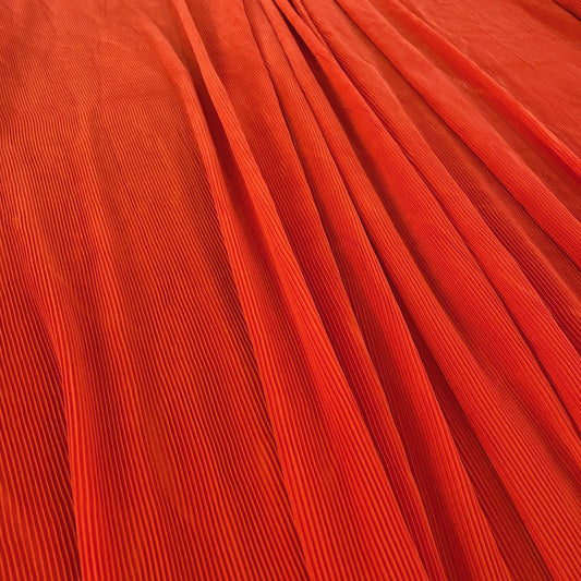 Accordion-Pleated Taffeta - Orange