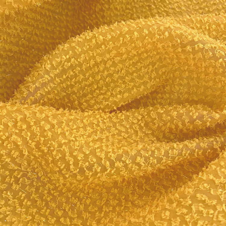 Cut Pile Chiffon - Dark Yellow