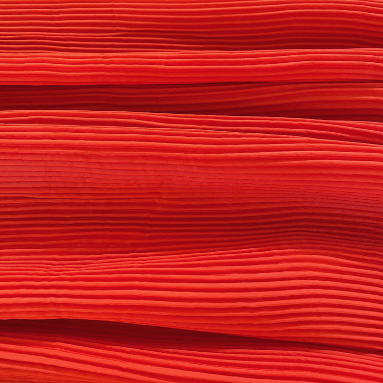 Accordion-Pleated Taffeta - Orange