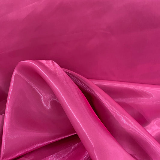 Crystal Shimmer Satin - Deep Pink