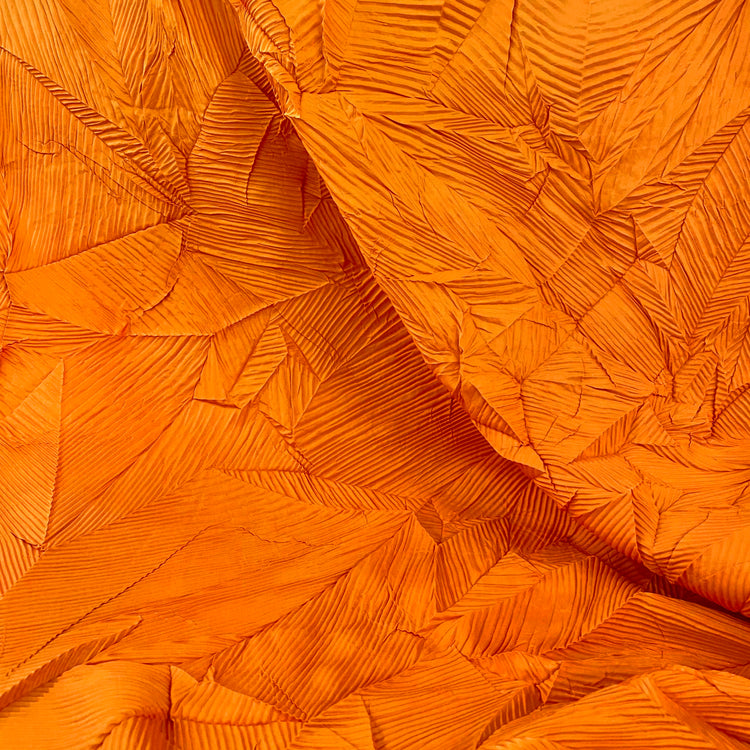 Creased Pleated Tangram - Orange