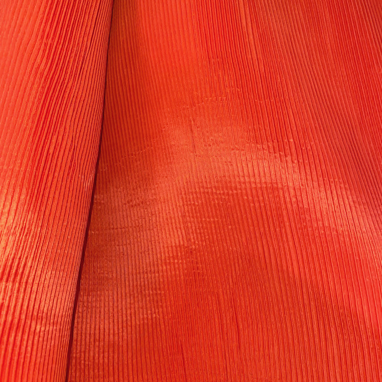 Accordion-Pleated Taffeta - Orange