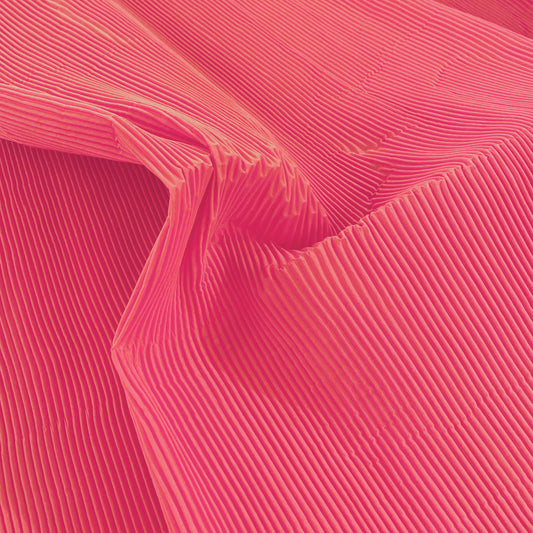 Accordion-Pleated Taffeta - Hot Pink