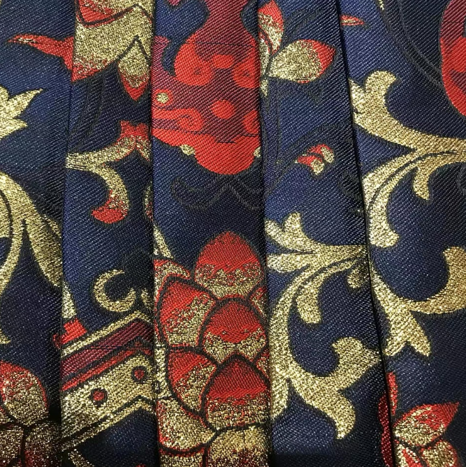 Eastern Garden Brocade - Panelled Repeat - Royal Blue